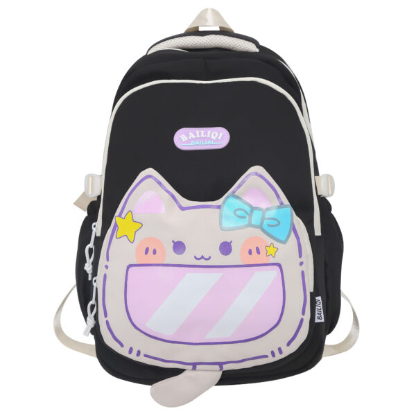 2024 New Cat Design Backpack for Girls Customized Backpack for School Students
