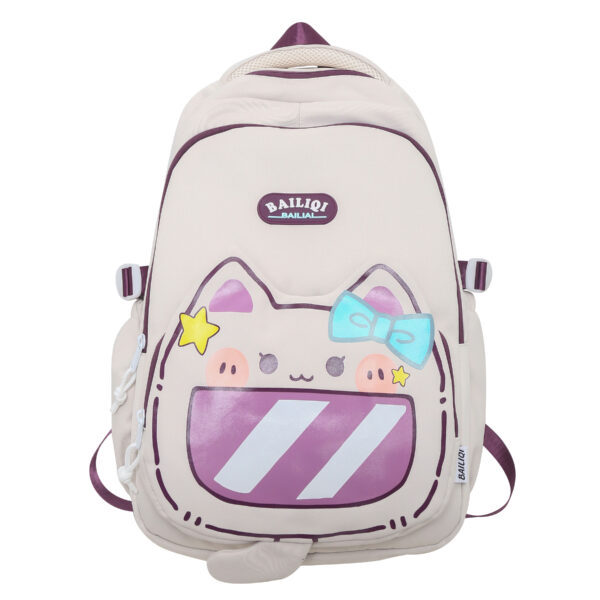 2024 New Cat Design Backpack for Girls Customized Backpack for School Students
