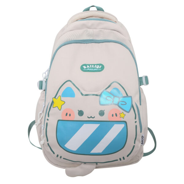 2024 New Cat Design Backpack for Girls Customized Backpack for School Students