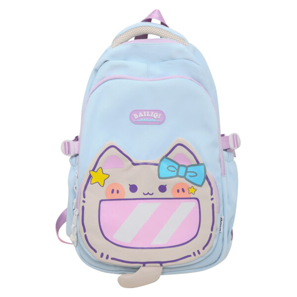 2024 New Cat Design Backpack for Girls Customized Backpack for School Students
