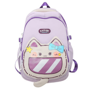 2024 New Cat Design Backpack for Girls Customized Backpack for School Students