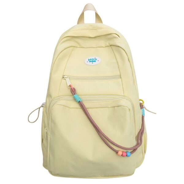 2025 New Best Selling Solid Color Detachable Dualuse PVC Transparent Window Pocket Girls Backpack for School Travel Outting