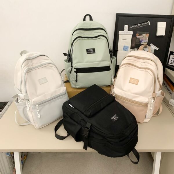 Wholesale Fashion Schoolbag Nylon Junior Casual Laptop Backpack for Girls High Capacity College Backpack