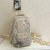 High-Appearance Korean Style Ins Mori All-Match Double Plaid Schoolbag for Female Junior High School Students for Spring Outings